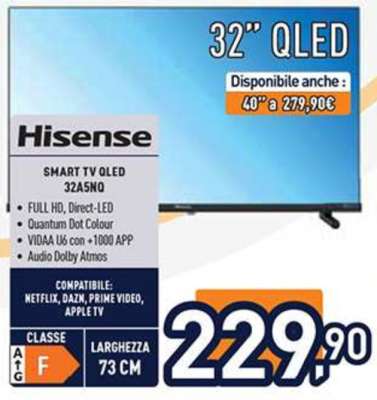 Hisense SMART TV QLED 32A5NQ