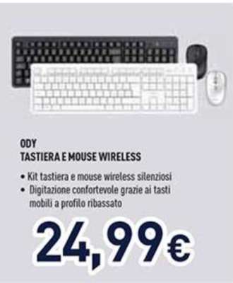 ODY TASTIERA E MOUSE WIRELESS
