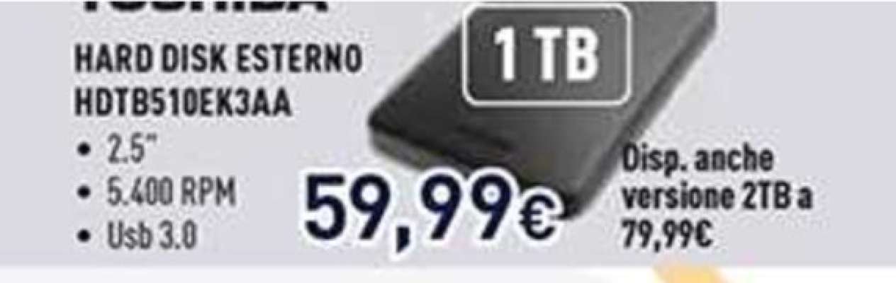 Toshiba Hard Disk Esterno HDTB510EK3AA