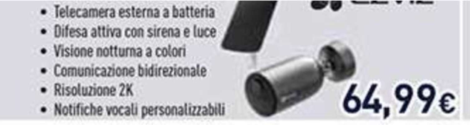 Telecamera esterna a batteria
