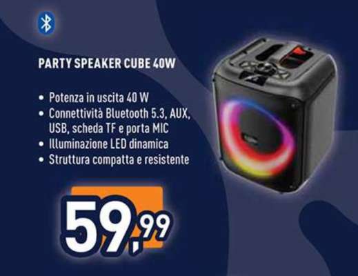 PARTY SPEAKER CUBE 40W