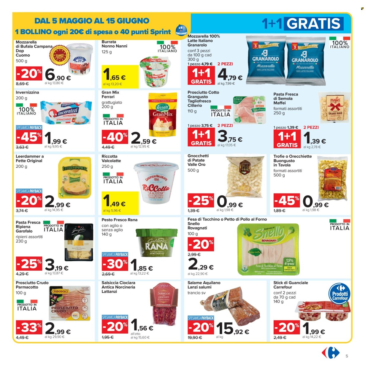 Volantino Carrefour - 5/5/2025 - 15/5/2025. Pagina 1
