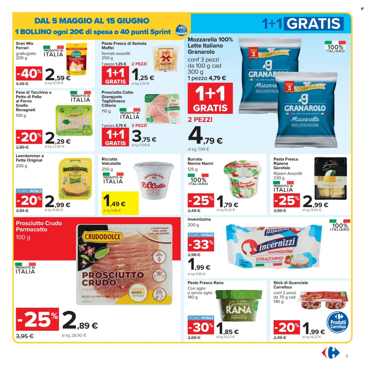 Volantino Carrefour - 5/5/2025 - 15/5/2025. Pagina 1