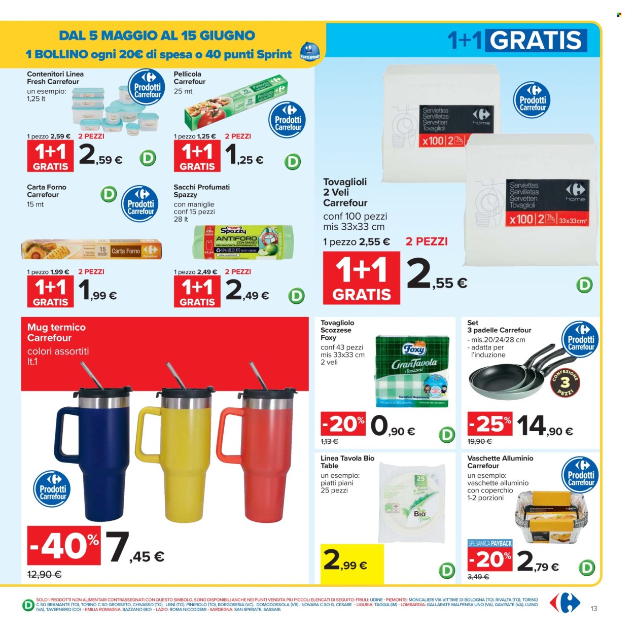 Volantino Carrefour - 5/5/2025 - 15/5/2025. Pagina 1
