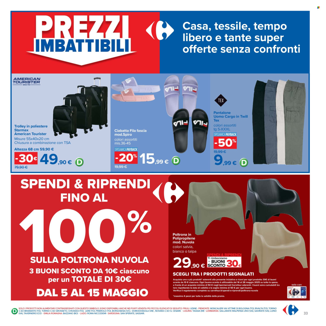 Volantino Carrefour - 5/5/2025 - 15/5/2025. Pagina 1