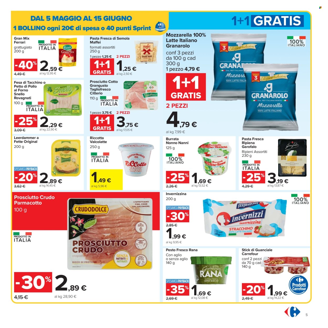Volantino Carrefour - 5/5/2025 - 15/5/2025. Pagina 1