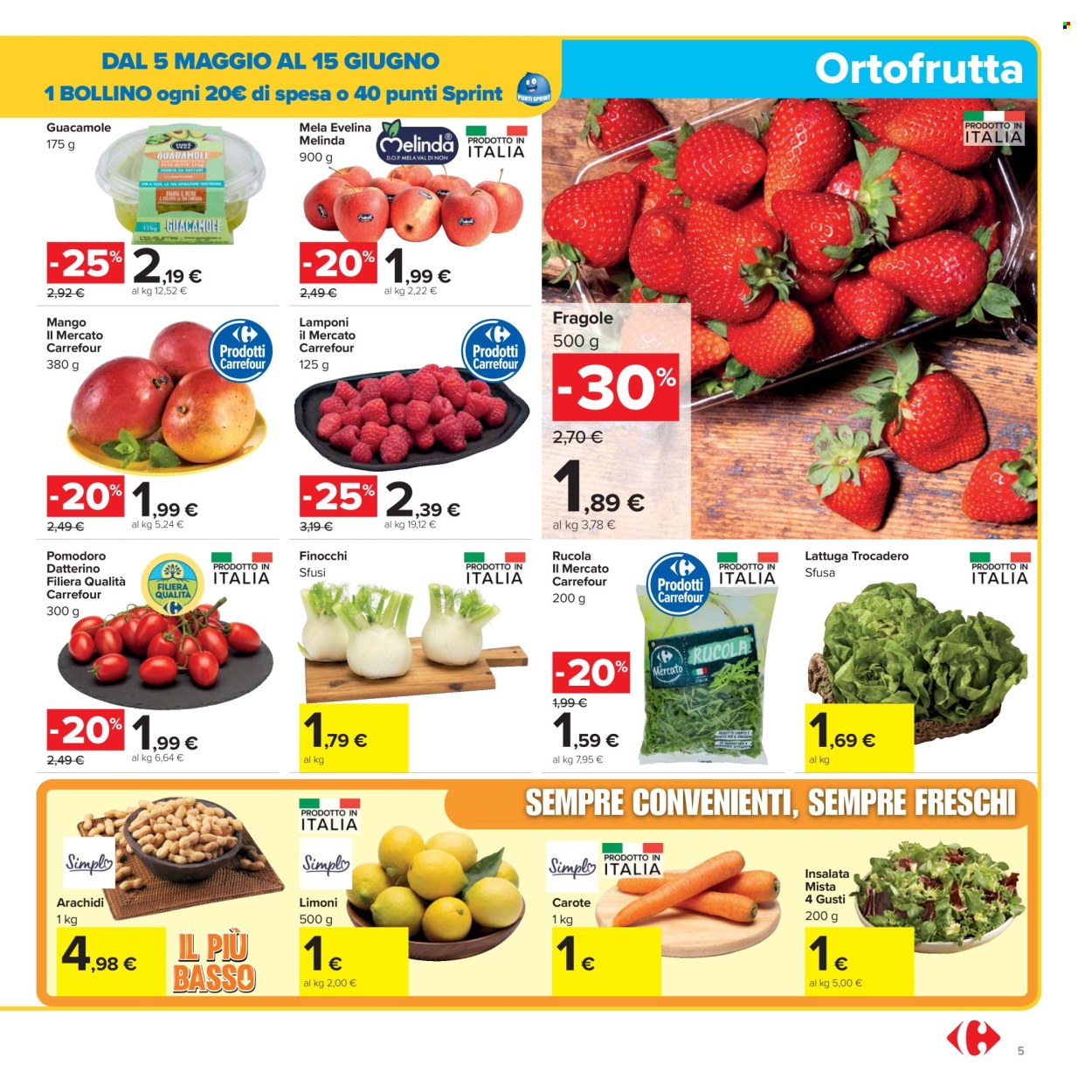 Volantino Carrefour - 5/5/2025 - 15/5/2025. Pagina 1
