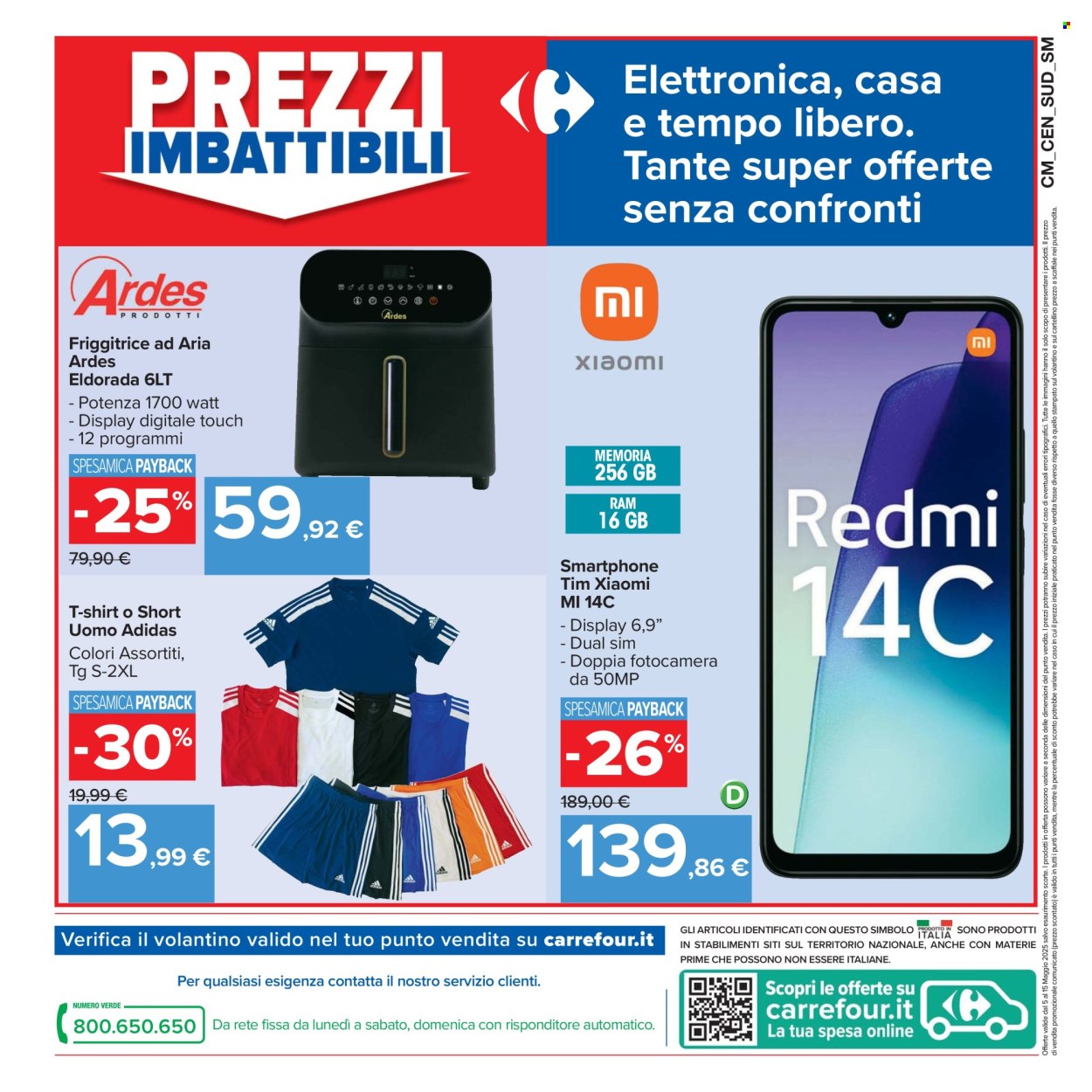 Volantino Carrefour - 5/5/2025 - 15/5/2025. Pagina 1