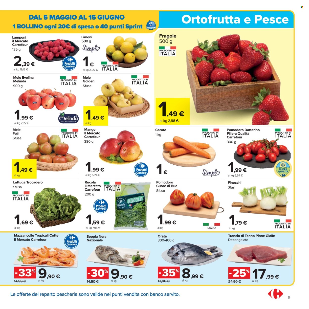 Volantino Carrefour - 5/5/2025 - 15/5/2025. Pagina 1