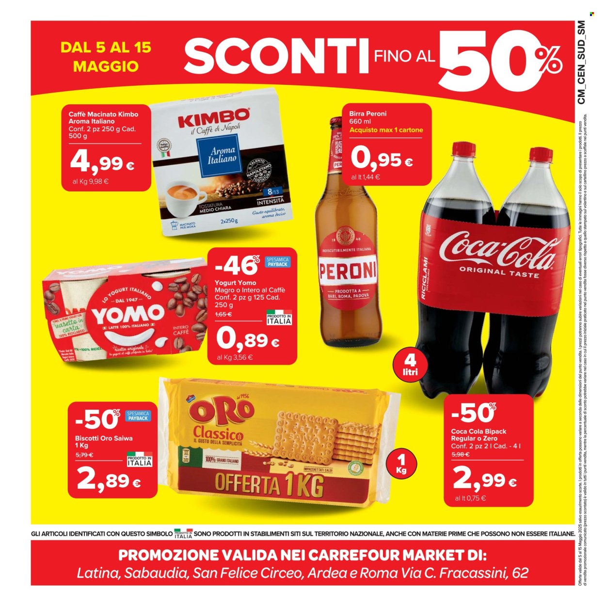 Volantino Carrefour - 5/5/2025 - 15/5/2025. Pagina 1