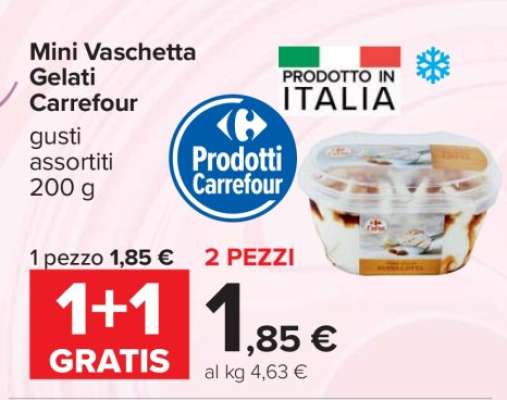 Mini Vaschetta Gelati Carrefour