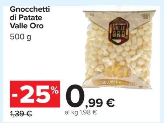 Gnocchetti di Patate Valle Oro