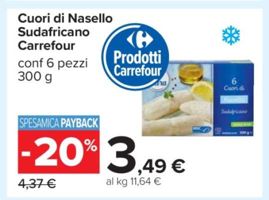 Cuori di Nasello Sudafricano Carrefour