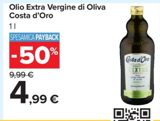 Olio Extra Vergine di Oliva Costa d'Oro