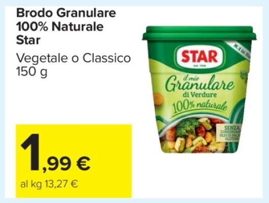 Brodo Granulare 100% Naturale Star