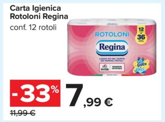 Carta Igienica Rotoloni Regina