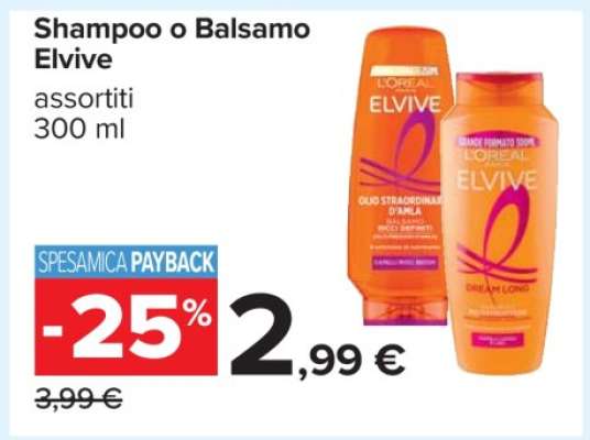 Shampoo o Balsamo Elvive