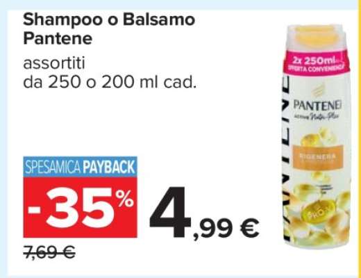Shampoo o Balsamo Pantene