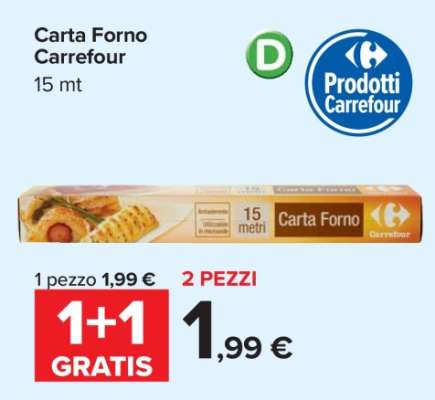 Carta Forno Carrefour