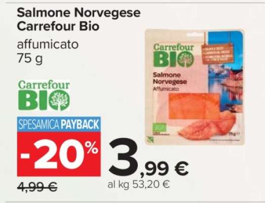 Salmone Norvegese Carrefour Bio