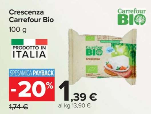 Crescenza Carrefour Bio