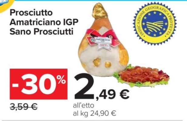 Prosciutto Amatriciano IGP Sano Prosciutti