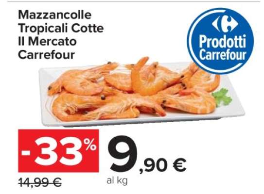 Mazzancolle Tropicali Cotte Il Mercato Carrefour