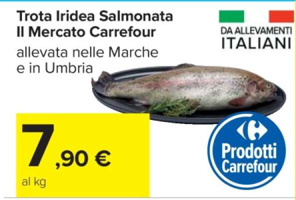 Trota Iridea Salmonata Il Mercato Carrefour