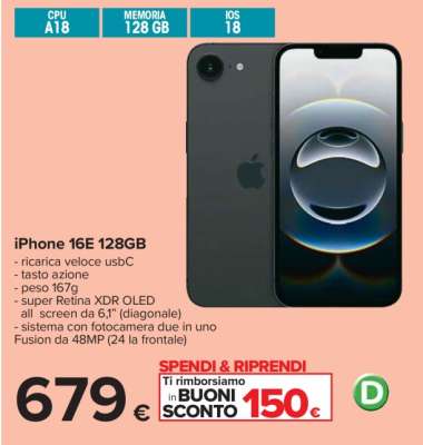 iPhone 16E 128GB