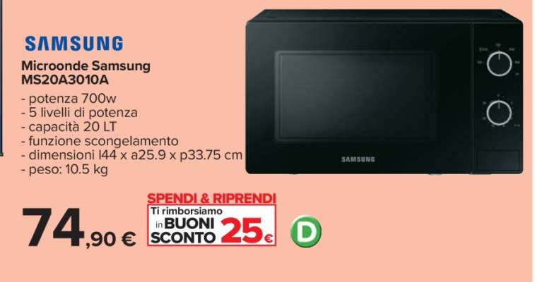 Microonde Samsung MS20A3010A
