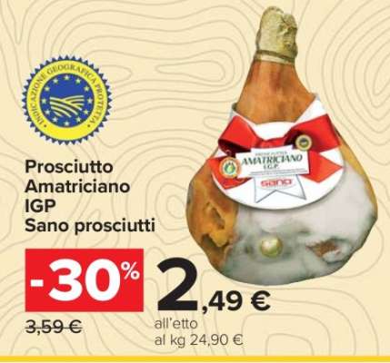 Prosciutto Amatriciano IGP Sano Prosciutti