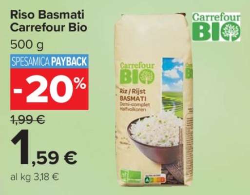 Riso Basmati Carrefour Bio