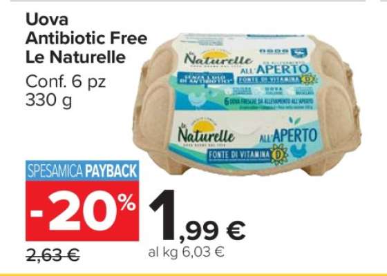 Uova Antibiotic Free Le Naturelle