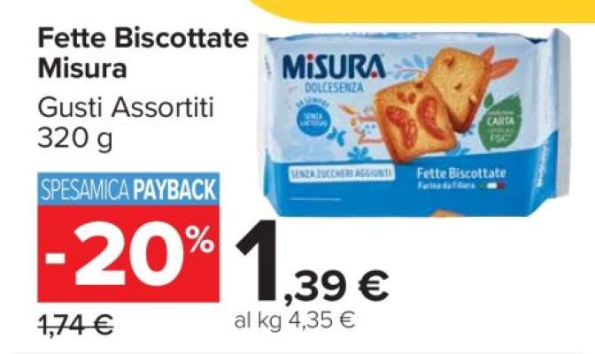 Fette Biscottate Misura