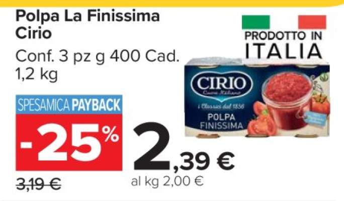 Polpa La Finissima Cirio