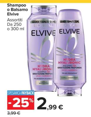 Shampoo o Balsamo Elvive