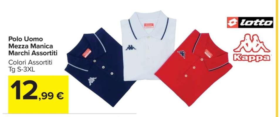 Polo Uomo Mezza Manica Marchi Assortiti