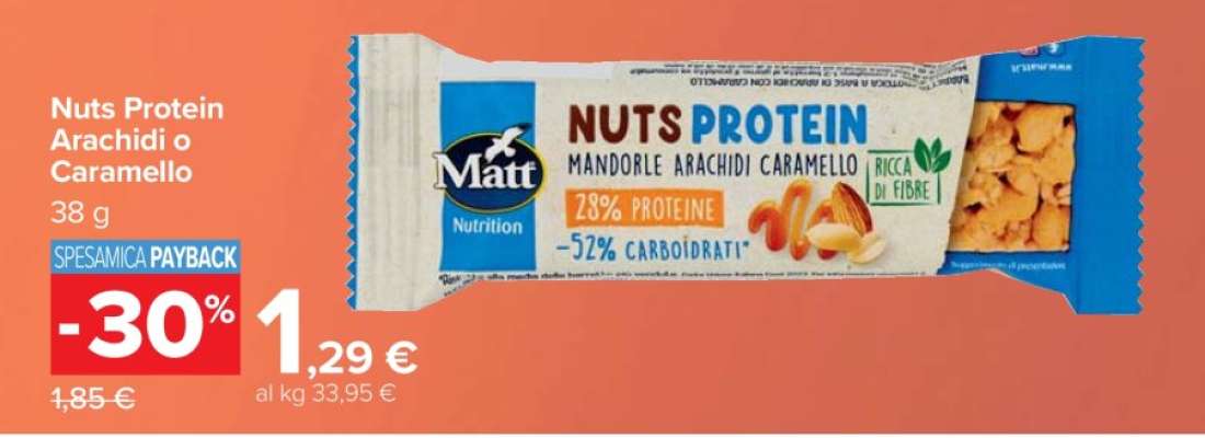 Nuts Protein Arachidi o Caramello