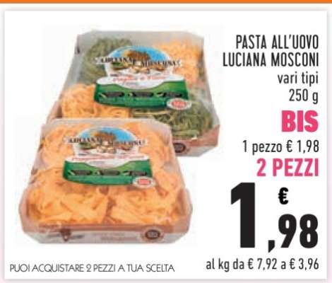 Pasta all'uovo Luciana Mosconi