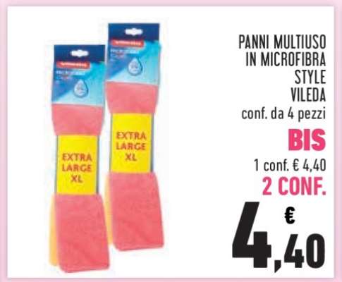 Panni Multiuso in Microfibra Style Vileda