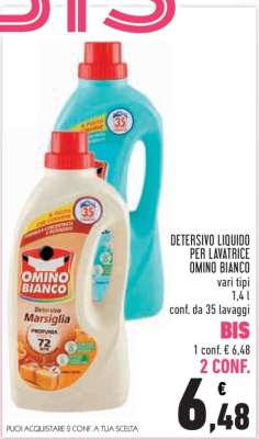 Detersivo liquido per lavatrice Omino Bianco