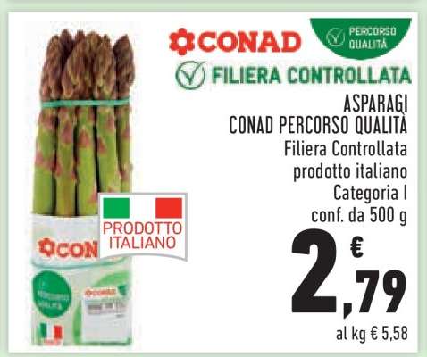 ASPARAGI CONAD PERCORSO QUALITÀ