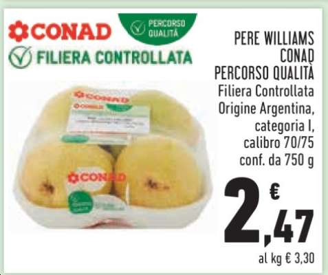 Pere Williams Conad Percorso Qualità