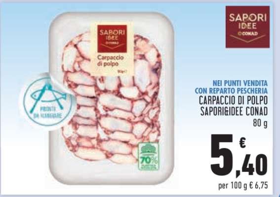 CARPACCIO DI POLPO SAPORI&IDEE CONAD