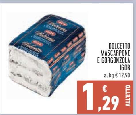 Dolcetto Mascarpone e Gorgonzola Igor