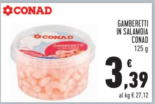 Gamberetti in Salamoia Conad