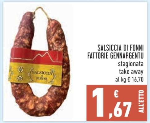 Salsiccia di Fonni Fattorie Gennargentu