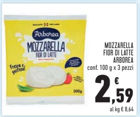 MOZZARELLA FIOR DI LATTE ARBOREA