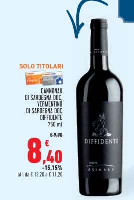 Cannonau di Sardegna DOC, Vermentino di Sardegna DOC Diffidente