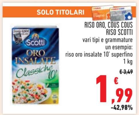 RISO ORO, COUS COUS RISO SCOTTI